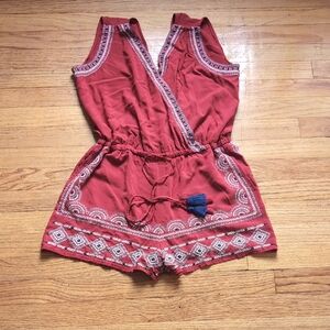 Kids Red One Piece Romper